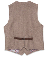 Men’s Wool Blend Herringbone Waistcoat